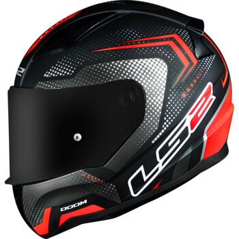 CAPACETE LS2 FF353 RAPID DOOM MATTE BLK/RED