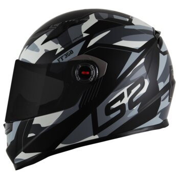 CAPACETE LS2 FF358 TANK CAM/MATT BLACK