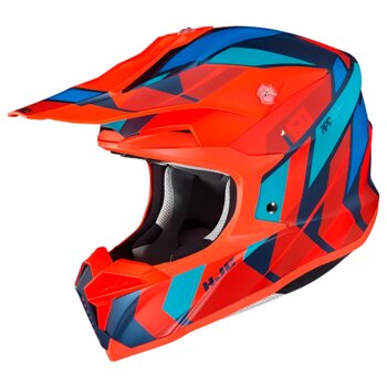 CAPACETE HJC OFF I50 VANISH LARANJA E AZUL