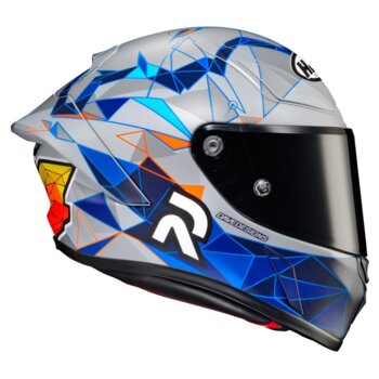 CAPACETE HJC RPHA 1 POL ESPARGARO REPLICA PRETO E AZUL