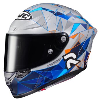 CAPACETE HJC RPHA 1 POL ESPARGARO REPLICA PRETO E AZUL