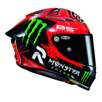 CAPACETE HJC RPHA 1 QUARTARARO REPLICA VERMELHO PRETO