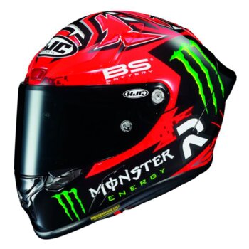 CAPACETE HJC RPHA 1 QUARTARARO REPLICA VERMELHO PRETO