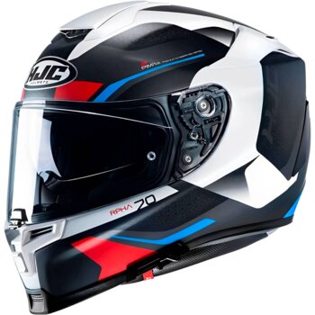 CAPACETE HJC RPHA 70 KOSIS PRETO BRANCO AZUL E VERMELHO