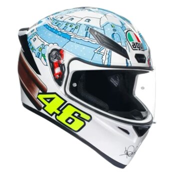 CAPACETE AGV K1 S ROSSI WINTER TEST 2017 REPLICA