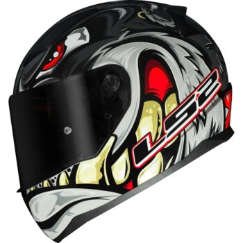 CAPACETE LS2 RAPID FF353 SPOX GREY/RED