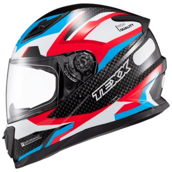 CAPACETE TEXX HAWK RIDE AZUL VERMELHO BRANCO PRETO
