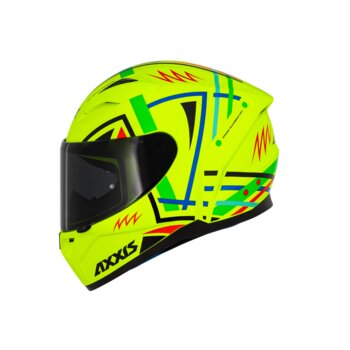 CAPACETE AXXIS SEGMENT APOLO MANDALA A3 - YELLOW FLUOR
