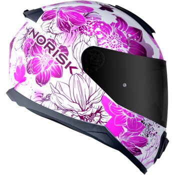 CAPACETE NORISK RAZOR BLOOM WHITE/PINK