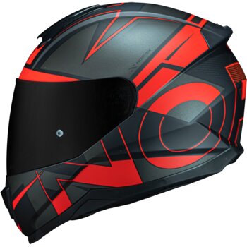 CAPACETE NORISK RAZOR AXIAL MATTE BLACK/RED 56/S