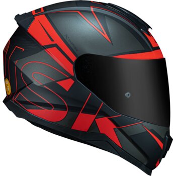 CAPACETE NORISK RAZOR AXIAL MATTE BLACK/RED 56/S