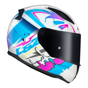 CAPACETE LS2 RAPID FF353 TAGLINE WHITE/PINK