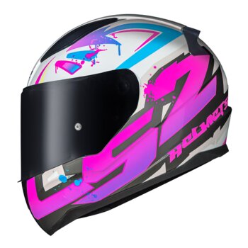 CAPACETE LS2 RAPID FF353 TAGLINE WHITE/PINK