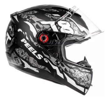 CAPACETE PEELS ICON 23 PILOT PTO F/GRA 60/L