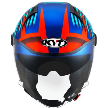 CAPACETE KYT D-CITY LUCENT BLUE ORANGE