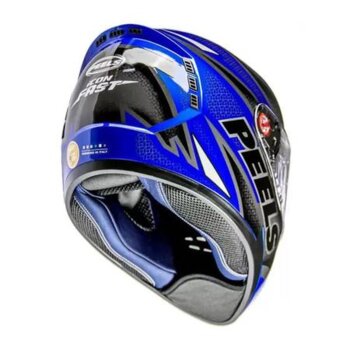 CAPACETE PEELS ICON FAST AZUL METAL/BRANCO 56/S