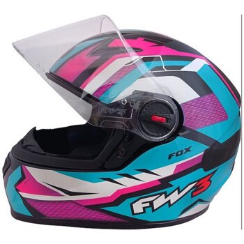 CAPACETE FW3 GTN FOX AZUL TIFANNY 60
