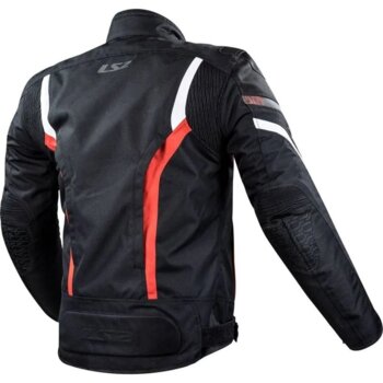 JAQUETA LS2 GATE BLK/WHT/RED