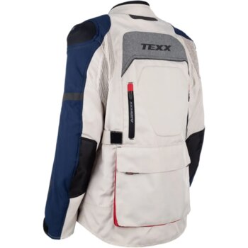 JAQUETA TEXX ARMOR LD FEM BRANCO AZUL VERMELHO CINZA