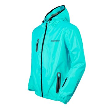 JAQUETA TEXX CORTA VENTO NEON V2 AZUL CLARA