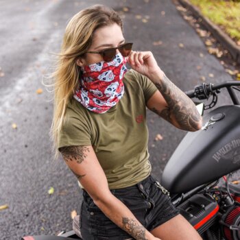 BANDANA TUBULAR ROSAS GAROTA
