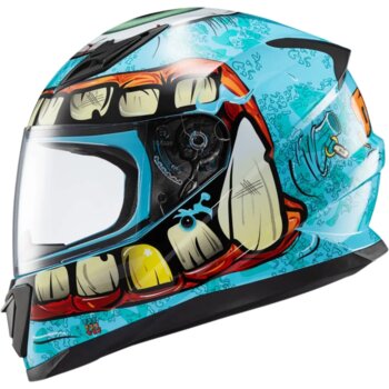 CAPACETE TEXX FECHADO HAWK ORC TURQUESA