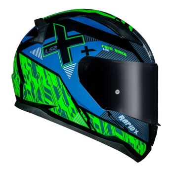 CAPACETE LS2 RAPID FF353 XTREET BLacK/GREEN