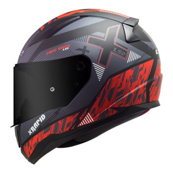 CAPACETE LS2 FF353 RAPID XTREET MATTE BLacK/RED
