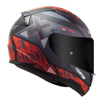 CAPACETE LS2 FF353 RAPID XTREET MATTE BLacK/RED