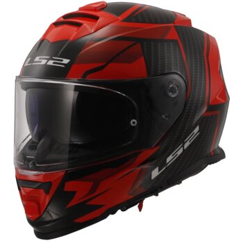 CAPACETE LS2 STORM FF800 TRACKER BLACK/RED