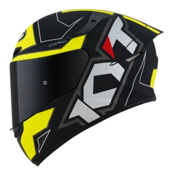 CAPACETE KYT TT COURSE ELECTRON BLACK/YELLOW