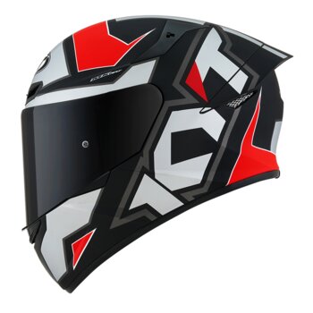 CAPACETE KYT TT COURSE ELECTRON GREY/RED