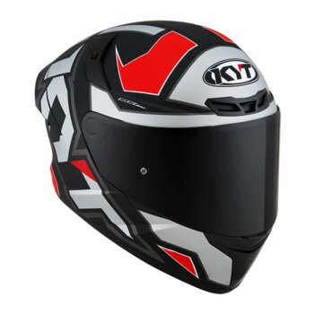 CAPACETE KYT TT COURSE ELECTRON GREY/RED