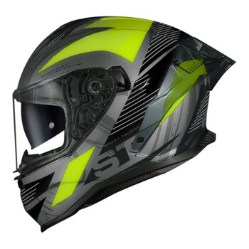 CAPACETE NORISK STRADA II ST TITANIUM PRETO AMARELO