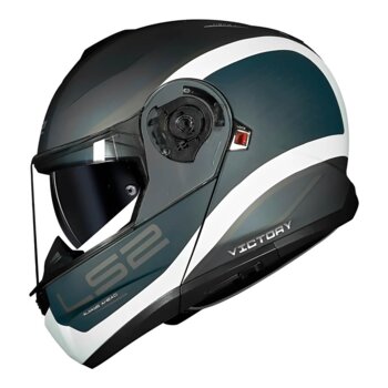 CAPACETE LS2 STROBE II FF908 VICTORY MATTE GREY/BLU/SAND