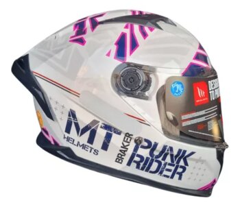 CAPACETE MT HELMETS BRAKER PUNK RIDER A0 - GLOSS