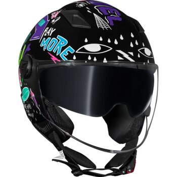 CAPACETE NORISK ORION SV FREE BLK/PURPLE