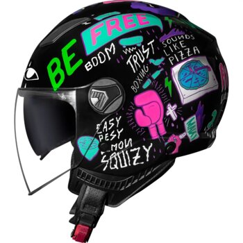 CAPACETE NORISK ORION SV FREE BLK/PURPLE