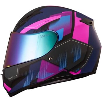 CAPACETE X11 TRUST PRO TRANSIT AZUL/ROSA