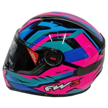 CAPACETE FW3 GTN FOX ROSA