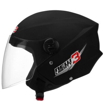 CAPACETE PRO TORK NEW LIBERTY THREE PRETO FOSCO