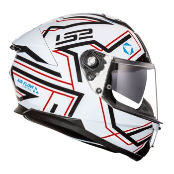 CAPACETE LS2 STREAM II FF808 MAZE WHITE/BLACK
