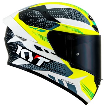 CAPACETE KYT TT COURSE GEAR BLACK/YELLOW
