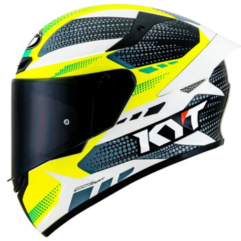 CAPACETE KYT TT COURSE GEAR BLACK/YELLOW