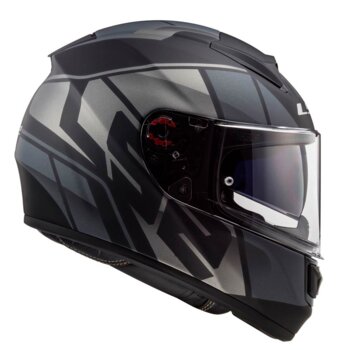 CAPACETE LS2-FF397 VECTOR FT2 KRIPTON MATTE BLK/ORG/SILVER 64/XXL