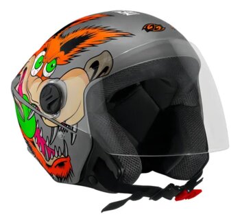 CAPACETE PRO TORK NEW LIBERTY THREE COYOTE CINZA FOSCO