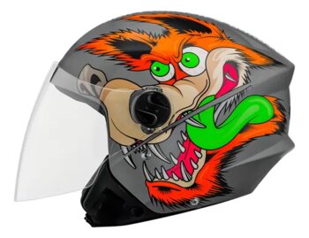 CAPACETE PRO TORK NEW LIBERTY THREE COYOTE CINZA FOSCO