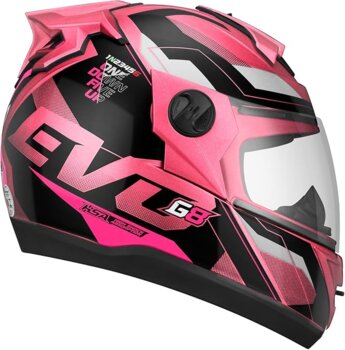 CAPACETE PRO TORK EVOLUTION G8 EVO BRILHANTE PINK