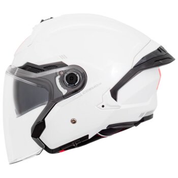 CAPACETE MT HELMETS COSMO SV SOLID A0 BRANCO - GLOSS