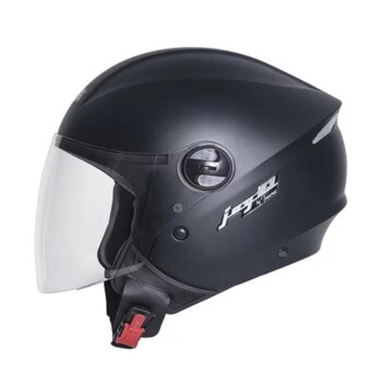 CAPACETE TAURUS JOY23 OPEN FACE PRETO FOSCO